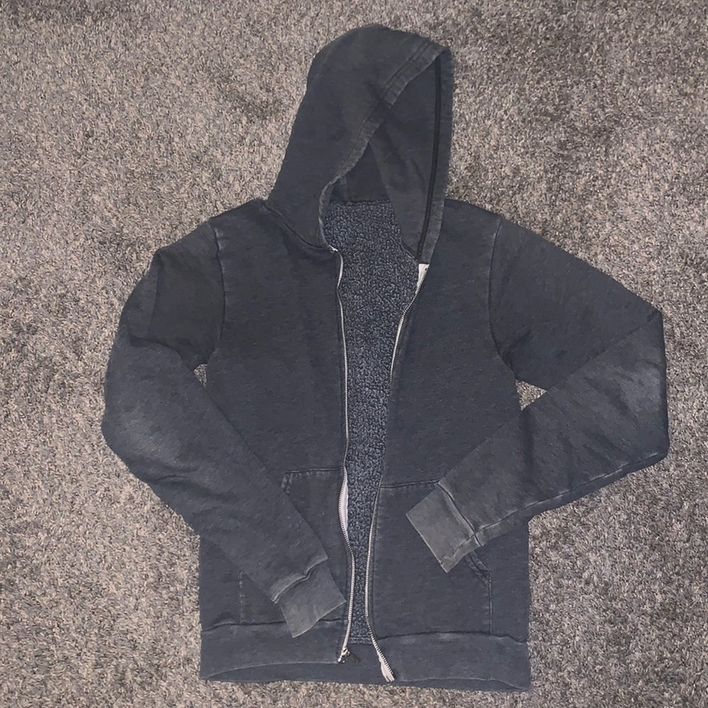 Grey zip up
